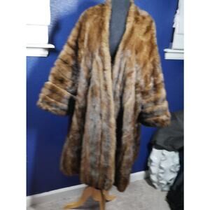Stunning vintage Kimono style Russian Sable Fur Coat Jacket